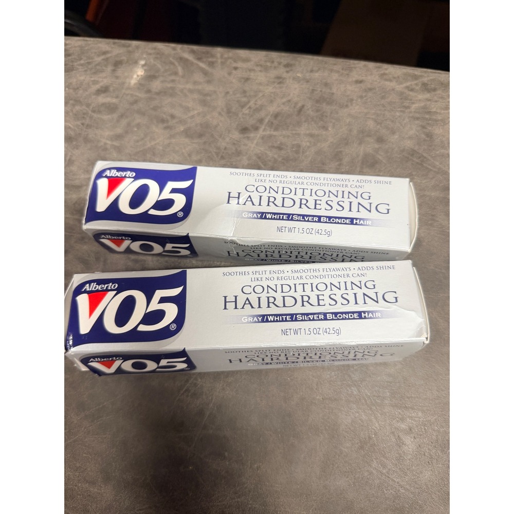 2 Pack Alberto VO5 Conditioning Hairdressing Gray White Silver Blonde 1.5oz